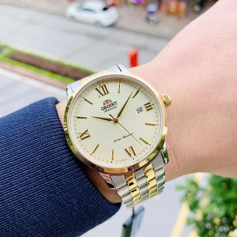 Orient Symphony IV Champagne Dial Men's Watch- RA-AC0F08G